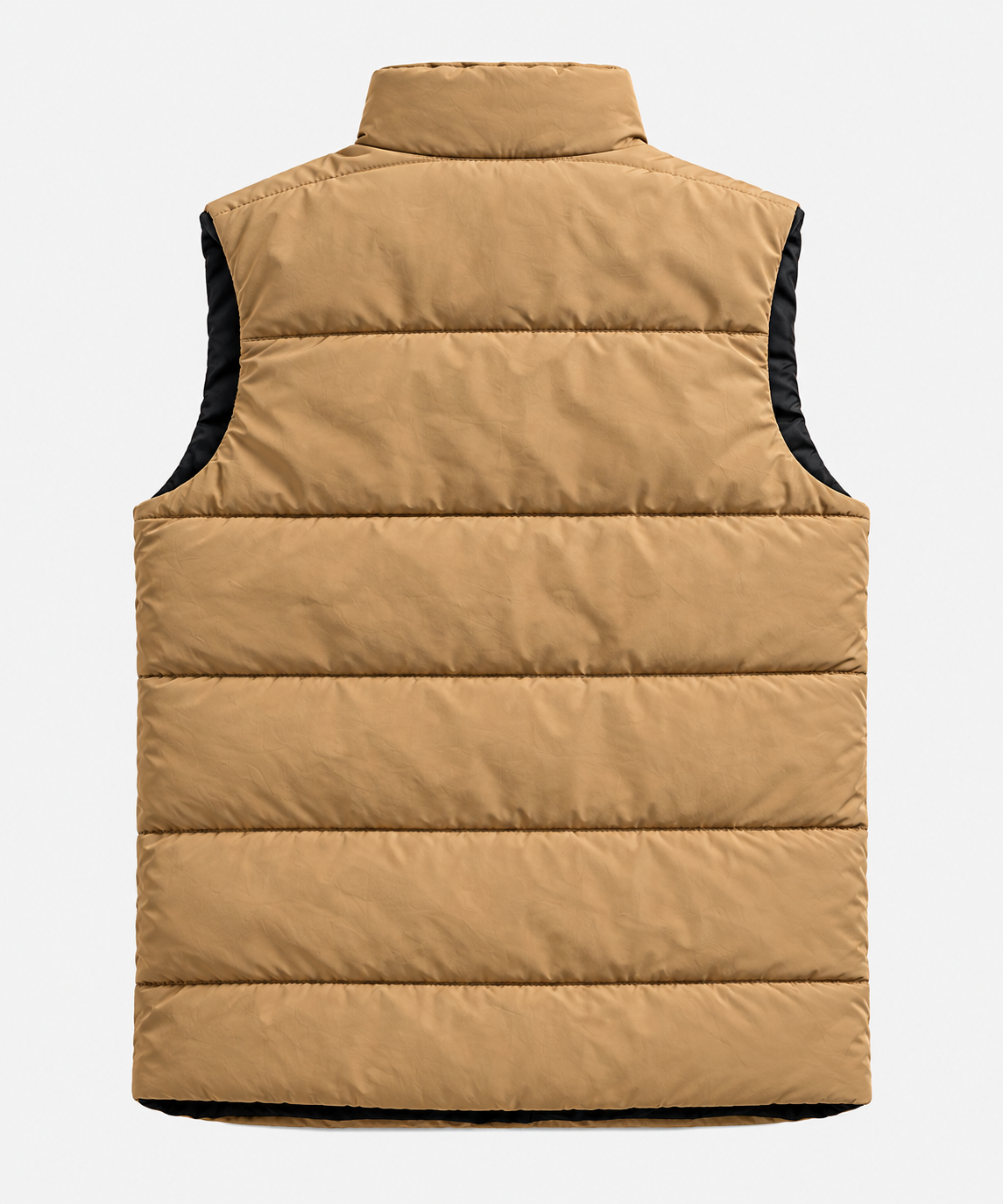 Mens - Puffer Jacket (Sleeveless) - CAMEL