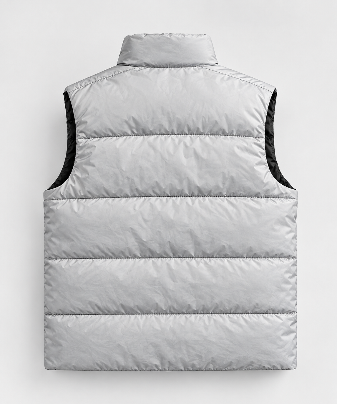 Mens - Puffer Jacket (Sleeveless) - Silver
